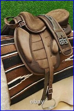 All Purpose Synthetic Treeless FREEMAX English Horse Saddle Tack 14-18 inches