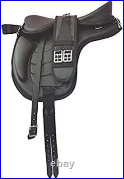 All Purpose Synthetic Treeless FREEMAX English Horse Saddles Size 10-17 in Seat