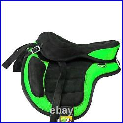 All Purpose Synthetic Treeless FREEMAX English Horse Saddles Size 10-18 in Seat