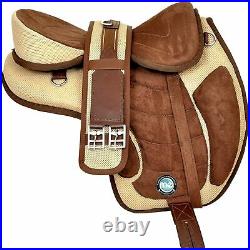 All Purpose Treeless Freemax Synthetic Brown Saddle All Size Free Shipping