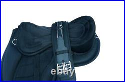 All Purpose Treeless Horse Saddle Black color light weight 16+ free Girth