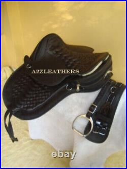 All Purpose Treeless Synthetic Saddle in Jet Black Available In 9 Sizes