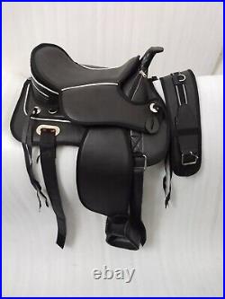 All Purpose-Treeless western Synthetic Saddle For Horses (Sizes 14-18)