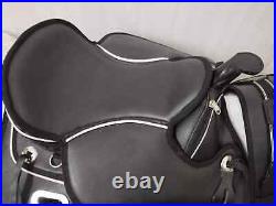 All Purpose-Treeless western Synthetic Saddle For Horses (Sizes 14-18)