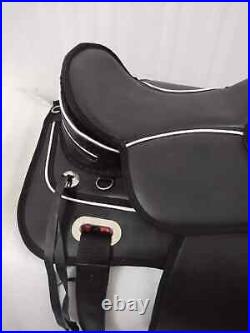 All Purpose-Treeless western Synthetic Saddle For Horses (Sizes 14-18)