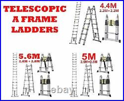 All Sizes Multi-Purpose Aluminium Telescopic Extendable A Frame Bar Ladder Step