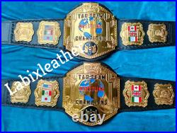 All Star Design Independent World Tag Team Championship wrestling Belt 4mm ZINC