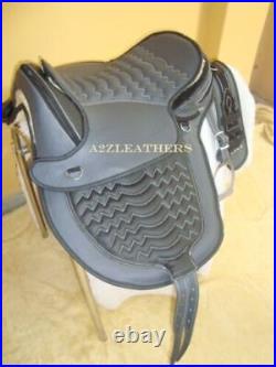 All purpose Treeless Synthetic saddle in Grey/Black (5 days delivery by DHL)