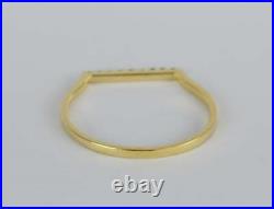 Amazing Design Beautiful Ring Solid 10k Yellow Gold Handmade Ring Emerald Ring