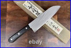 Banshu Miki VG10 Damascus Santoku Knife 165mm Double-Edged All-Purpose New