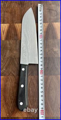 Banshu Miki VG10 Damascus Santoku Knife 165mm Double-Edged All-Purpose New