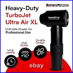 BarberNation Heavy-Duty TurboJet Ultra Air XL 180,000RPM Matte Black