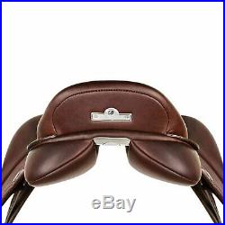 Bates All Purpose 17.5 Brown Leather English Horse Saddle with Cair