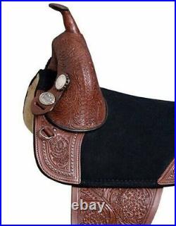 Beautiful All Western Treeless leather Pleasure Reining 16 Saddle All Sizes