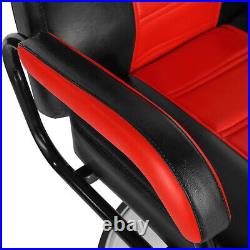 Black+Red All Purpose Hydraulic Reclining Barber Chair Salon Beauty Stylist