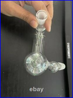 Blue 14MM ASH CATCHER ALL CLEAR DESIGN COLLECTIBLE ART MALE JOINT 45 DEGREES USA