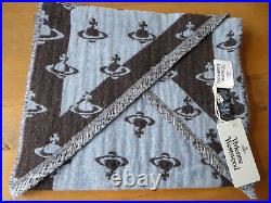 Brand New Vivienne Westwood All Over Orb Design Two Point Scarf