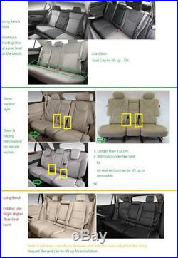 Classic Diamond Design Black PU Leather Car Full Seat Surrounded Cover Cushions