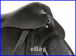 Close Contact Saddle 16 in Black English AP All Purpose Leather Horse