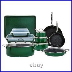 Curtis Stone 17-piece All-Purpose Cookware Set Open Box