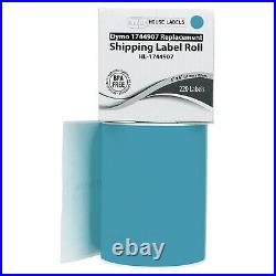 DYMO LW 1744907 BLUE 4XL 4x6 4x6 (20) Rolls All-Purpose Labels FREE SHIP