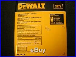 DeWALT DCL074 20 Volt Job Site Work Light 5000 Lumens All-Purpose Cordless NEW