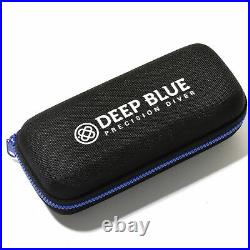 Deep Blue Ap Chronograph All Purpose Quartz Diver Black Dial- Silicon Strap