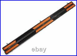 Deluxe Patch Design One 1 Piece Slimline Thin Snooker Pool Cue Hard Case 2 Color