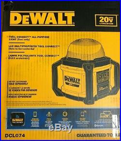 Dewalt DCL074 20 volt All Purpose LED Light 5000 Lumens w Connect NEW in Box