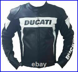 Ducati Corse Biker Racing Jacket Stylish Black Design with CE Armour