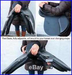 Easytrek Treeless 2019 model Black Leather all purpose saddle, traditional look
