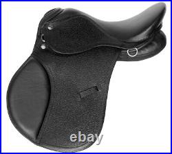 Equitem Black Leather Youth All Purpose AP English Saddle Only