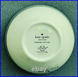 FOUR Lenox Kate Spade Rutherford Circle Gray All Purpose Bowls NWT