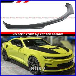 For 16-21 Camaro SS / 19-21 LS LT RS Matte Blk Front Bumper Lip Splitter Spoiler