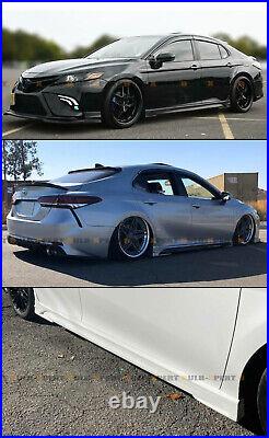 For 2018-23 Toyota Camry Le Se Xse Xle Tr Style Matte Black Side Skirt Extension