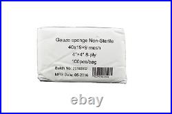 Gauze Surgical Sponges 4x4 Cotton NON STERILE 8-ply Woven All Purpose Pads