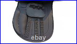 General Purpose Synthetic Horse Saddle, Black Colour All Size