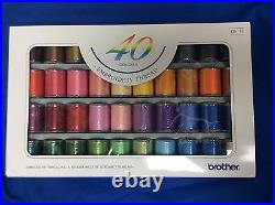 Genuine Brother Embroidery Machine Thread, 40 Colours, 300 metres each, B244