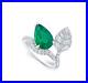 Glamorous-Leaf-Design-Green-4-22CT-Emerald-Lab-Created-White-Diamonds-Ring-01-atyj
