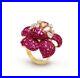 Gold-Plated-CZ-Ring-925-Sterling-Silver-Red-Princess-Cocktail-Flower-Design-01-ub
