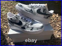 Hand Painted Nike Air Force 1. Custom Design. Unique. Limited Edition. All Sizes