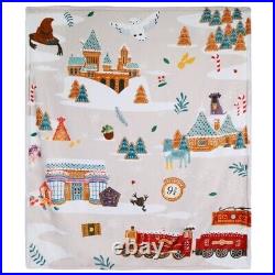 Harry Potter New York NY Scenic Hogwarts Christmas Blanket Design Holiday Joy