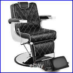 Heavy Duty All Purpose Hydraulic Barber Chair VintageRecline Salon BeautyStyling