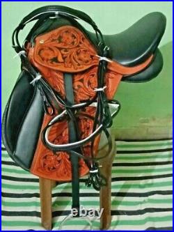 Horse New Leather English Jumping All Purpose Horse Saddle Size 16 to 18 Inch