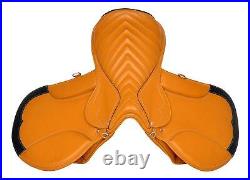 Horse Saddle Leather Jumping English Riding Premium All Purpose Tack 14-18 inch