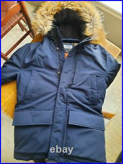 J CREW NORDIC PARKA All Weather Design PrimaLoft AD603 Hood Jacket Size L NEW