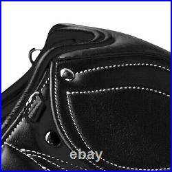 Jumping Horse Saddle Premium Leather English Riding All Purpose Tack 14-18 inch