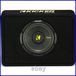 Kicker 44TCWC104 10 600W Car Ported Subwoofer Enclosure+Mono Amplifier+Amp Kit