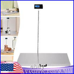 LARGE 440LB Dog Digital Pet Weight Scale for Shipping Veterinary Livestock NEW