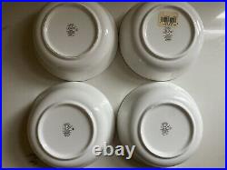 LENOX Federal Cobalt Platinum 6.25 All Purpose Bowls Set of 4 NEW w Stickers